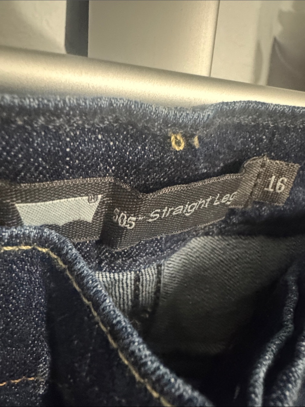 Levi's Women's Dark Indigo Straight Jeans - Picture 2 of 2